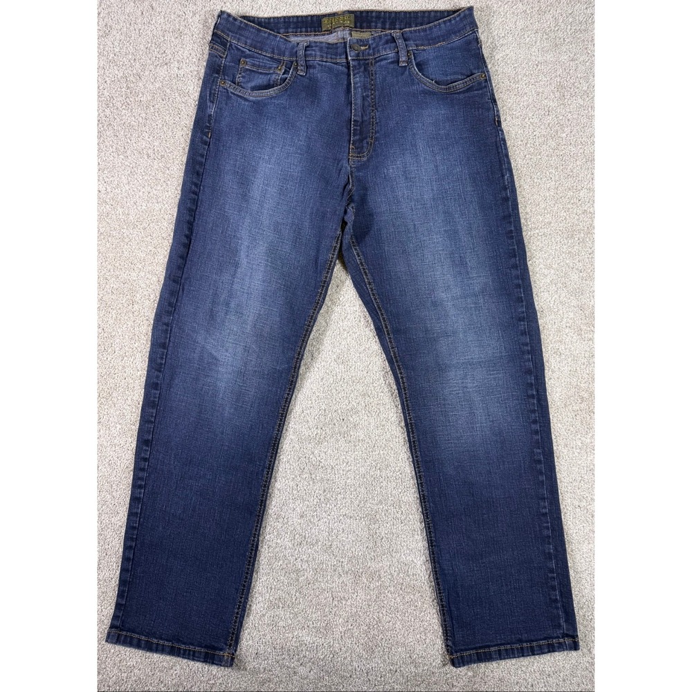 Urban Star Mens Jeans Wear 36x32 Dark Wash Blue Denim